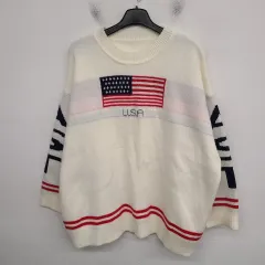 レディース99 USA プリンティング ニット