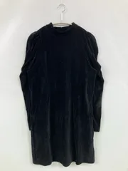 One Way ワンウェイ ワンピース M ブラック 無地 長袖 ひざ丈 フレア