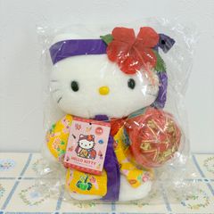 【ハローキティ　がまぐちマスコット　桃　もも】 ハローキティ がまぐちマスコット 桃 もも】激レア！ かぶりもの