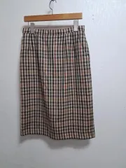 ダックス ウール チェック柄スカート 28インチ 高品質 厚手