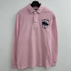 105 ポロ ラルフローレン ビックポニー メンズ ラグビー 長袖 カラーTシャツ