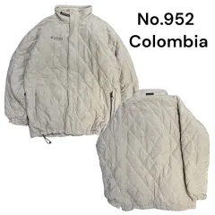 90s Columbia アイボリー 必須アイテム キルティング コーデュロイ ヌビ アウター パーカ