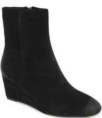 ジェントルソウルズ レディース シューズ ブーツ・レインブーツ スエード ブーツ Gentle Souls Nash Suede Wedge Booties Black ブラック
