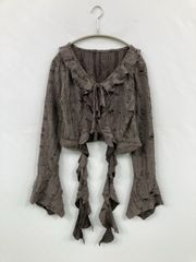 美品 THE TWELVE 日本製 変形ドレープカーディガン - メルカリ