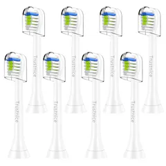 交換用ブラシ コンパクト ダイヤモンドクリーン ふぃりぷす philips 互換ブラシ sonicare 対応 用の ソニッケアー 替え フィリップス ミニ 歯ブラシ 替えブラシ 8本入 電動歯ブラシ ホワイト Trustnice