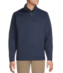ダニエル クレミュ メンズ アウター ニット・セーター トール Cremieux Blue Label Big Tall Diamond Textured QuarterZip Pullover Naのサムネイル