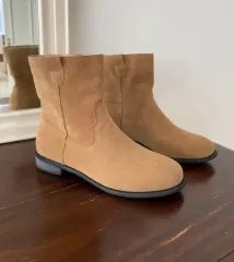 スウェード アンクルブーツ ショートブーツ (新品)