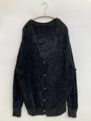 カーディガン/ボレロ F ブラック ナイロン ニット 無地 ミドル丈 長袖