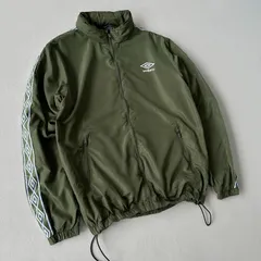 90s アンブロ　UMBRO ナイロンジャケット オリーブグリーン S
