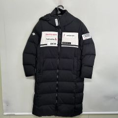 デサント アウディ スイススキーチーム ロングダウンジャケット 95 ブラック メンズ