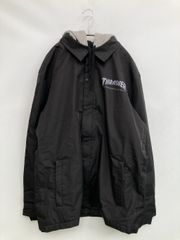 THRASHER フード付きジャケット 黒 - メルカリ
