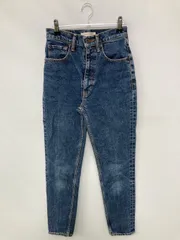 MOUSSY マウジー デニムパンツ 23 ブルー フルレングス 無地 スキニー・タイト テーパード ハイウエスト ヴィンテージ