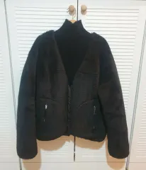 黒色 フリース ジャケット