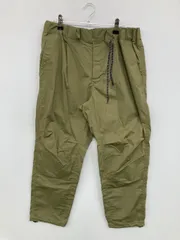 BAYFLOW ベイフロー チノパンツ 4 カーキ クロップド・半端丈 コットン 無地 ワイド・ルーズ テーパード レギュラー ウエストゴム・紐