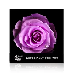【新品】 IPFA プリザーブドフラワー エスペシャリーボックス(2月アメジスト/パープル)誕生日 プレゼント ギフト 誕生石 花 バラ 薔薇 一輪花 結婚祝い 退職祝い 女性