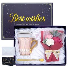 ギフトセット マグカップ 造花 花束 Best Wishes ギフトセット マグカップ 造花 花束 Best Wishes - メルカリ