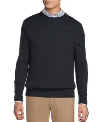 ダニエル クレミュ メンズ アウター ニット・セーター クルーネック セーター Daniel Cremieux Signature Label Solid Crew Neck Sweater Darkのサムネイル