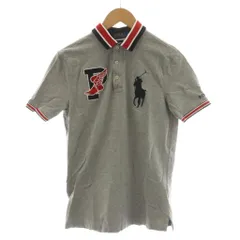 ポロ ラルフローレン POLO RALPH LAUREN CLASSIC FIT ポロシャツ 半袖 XS グレー Pロゴ ポロプレイヤー ワッペン 刺繍 710740444001 /AN37