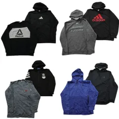 古着卸 まとめ売り スポーツブランドMIX スウェット 8枚セット (メンズ L /XL ) アンダーアーマー アディダス リーボック 中古 古着 NE1873