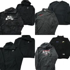 古着卸 まとめ売り ナイキ NIKE スウェット 8枚セット (メンズ M ) フルジップ スタンドカラー スウォッシュロゴ 中古 古着 NE1886