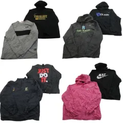 古着卸 まとめ売り ナイキ NIKE スウェット 8枚セット (メンズ XL ) スウォッシュロゴ ハーフジップ スタンドカラー 中古 古着 NE1908