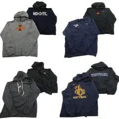 古着卸 まとめ売り ナイキ NIKE スウェット 8枚セット (メンズ L ) カレッジ風 スウォッシュロゴ フーディー 中古 古着 NE1911