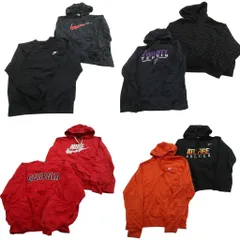 古着卸 まとめ売り ナイキ NIKE スウェット 8枚セット (メンズ M ) スウォッシュロゴ カレッジ風 フーディー 中古 古着 NE1913