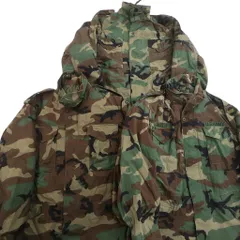 古着卸 まとめ売り 米軍実物 M-65 フィールドジャケット 4th ミリタリー 3枚セット (メンズ M ) ARMY ウッドランド 中古 古着 NE2007
