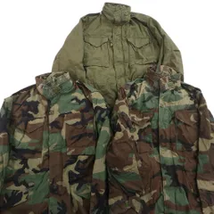 古着卸 まとめ売り 米軍実物 M-65 フィールドジャケット 4th ミリタリー 3枚セット (メンズ S ) ウッドランド オリーブ 中古 古着 NE2011