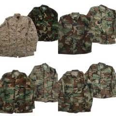 古着卸 まとめ売り 米軍実物 フィールドジャケット ミリタリー 8枚セット (メンズ M ) デジカモ ウッドランド ARMY 中古 古着 NE2017