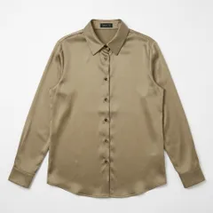 [C-6] earth music&ecology 長袖シャツ ベージュ