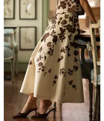 アントニオ メラーニ レディース ボトムス スカート A ライン フラワー柄 フラワー Antonio Melani x Style Bungalow Chintz Floral Canvas Side Pocket ALine Skirt IvoryFlor