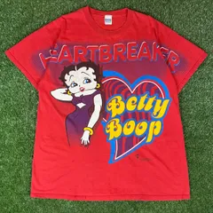 90s USA製 VINTAGE FREEZE BETTY BOOP プリント 半袖 T-sh Tシャツ サイズ メンズ XL 90年代 アメリカ製 ベティーブープ ベティーちゃん アメコミ ムービー 古着 b26032015【Tシャツ】