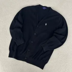 ポロラルフローレン ネイビー カーディガン L