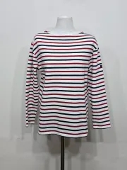 95 レディース SAINT JAMES セントジェームス ストライプ 長袖Tシャツ