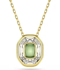 スワロフスキー レディース アクセサリー ネックレス・チョーカー レース Swarovski Chroma Octagon Cut Short Pendant Necklace Gold ゴールド