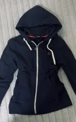 バーバリー ブラックレーベル ネイビー ヴィンテージ フーディー ジップアップ