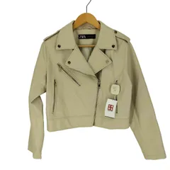 ザラ ZARA フェイクレザー ダブルライダースジャケット レディース import：L 