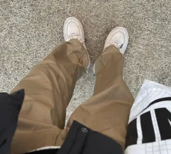 UNIQLO U ワイド チノパンツ ブラウン