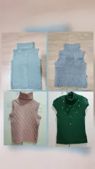 タートルネック ニットベスト 55サイズ 4種 - 価格はDA DA!異なります