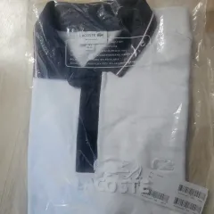 ラコステ 白ㅡ 黒半袖 カラーTシャツ