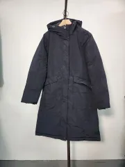 S PUMA プーマ フード ロング ダウン ブラック