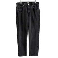 Levi's リーバイス 505 REGULAR FIT ブラックデニムパンツ 黒 W34×32 No.P122