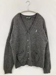 EAST BOY イーストボーイ カーディガン/ボレロ グレー 無地 ワンポイント ブランドロゴ ミドル丈 長袖