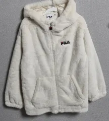 キッズ) 130) フィラ アイボリー フリース ジップアップ