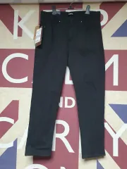 バック ルーデニム クロップドジーンズ ブラックデニム 30 サイズ