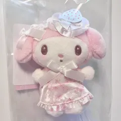 サンリオ50周年 マイメロディ mc 白いちご ストロベリー マスコット ぬいぐるみ キーホルダー