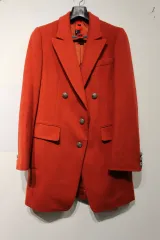 231 レッド ウール ダブル コート