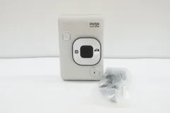 L121636)FUJIFILM 富士フイルム intax mini LiPlay チェキ ハイブリッドインスタントカメラ ストーンホワイト
