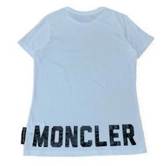 極美品〕モンクレール プリントロゴ M ホワイト Tシャツ 5S140 - メルカリ